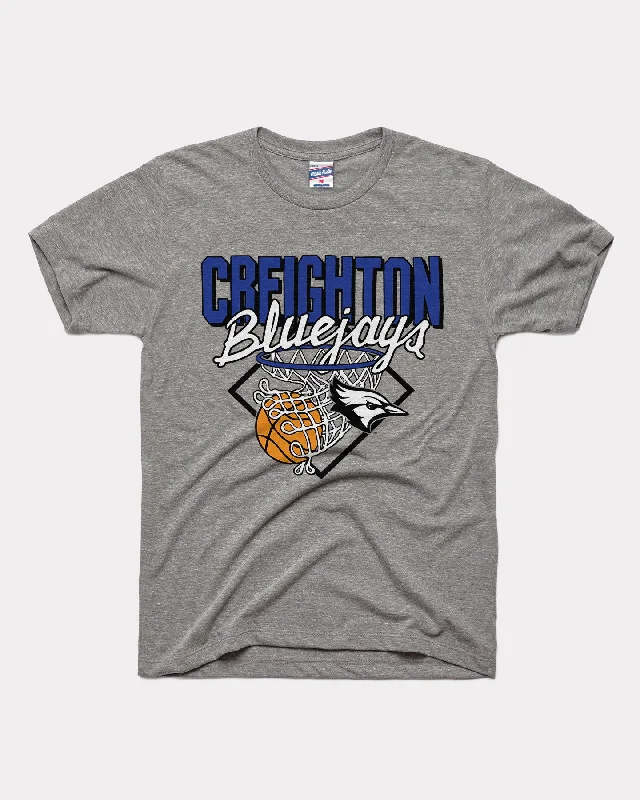 Creighton Bluejays Basketball Vintage Grey T-Shirt