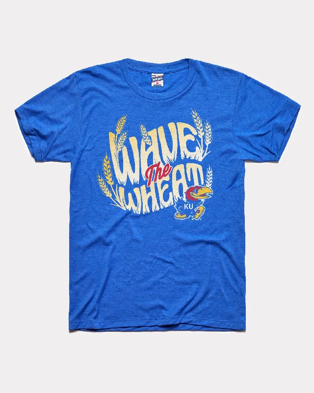 Kansas Jayhawks Wave the Wheat Royal T-Shirt