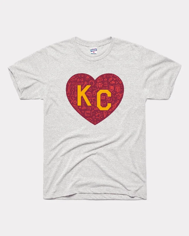 KC Academic Heart Ash Grey T-Shirt