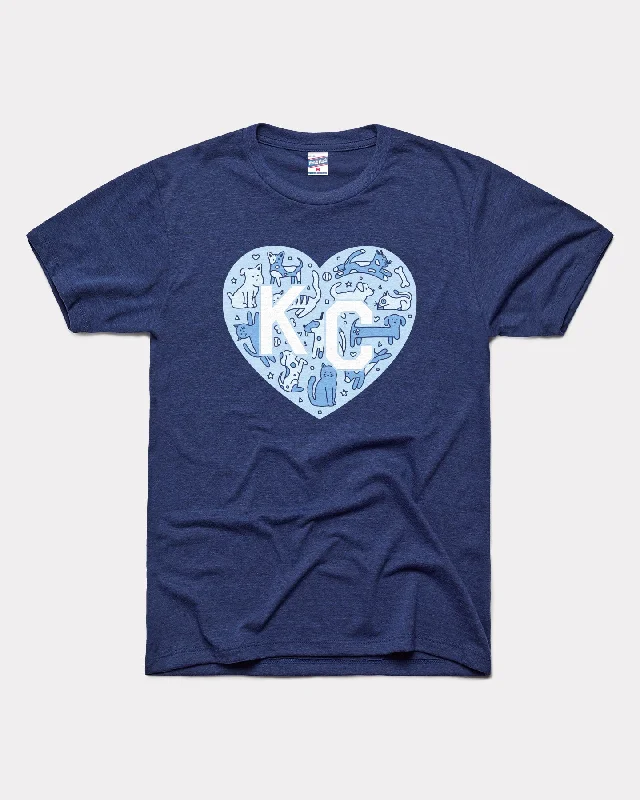 KC Pet Project Heart Navy T-Shirt