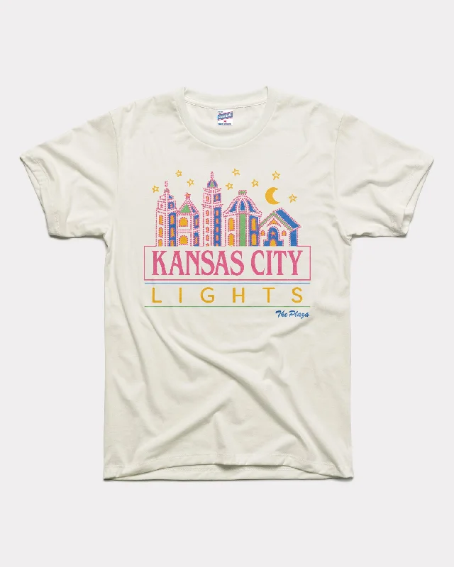 KC Plaza Lights 2024 Vintage White T-Shirt