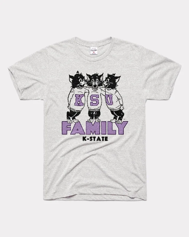 KSU Family K-State Wildcats Ash Grey T-Shirt