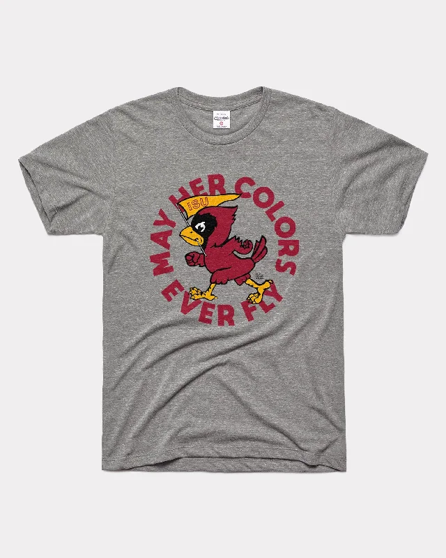 May Her Colors Ever Fly Iowa State Grey T-Shirt