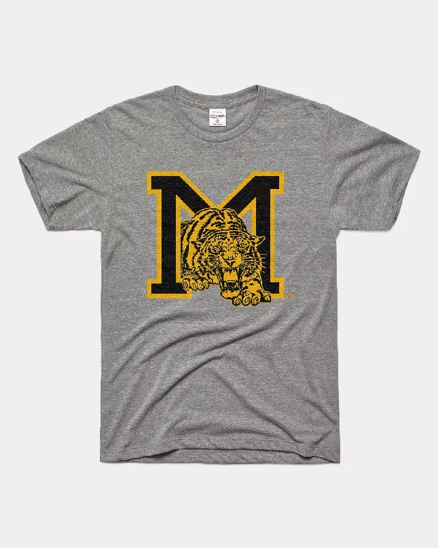 Mizzou Tigers Monogram Grey T-Shirt