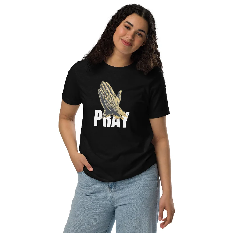 Pray White Graphics Women Staple Eco T-shirt