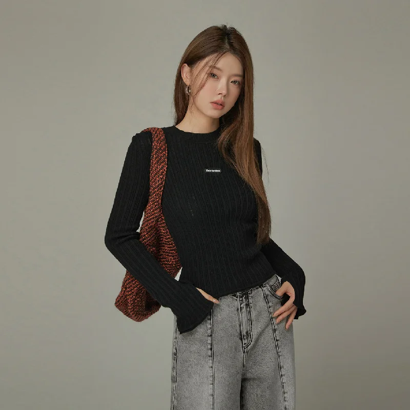 Ribbed Basic Knit Top