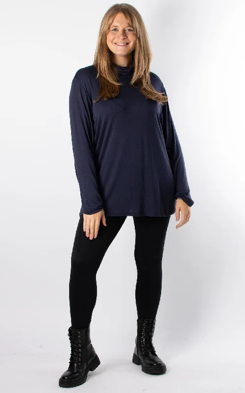 Basic Roll Neck | Navy