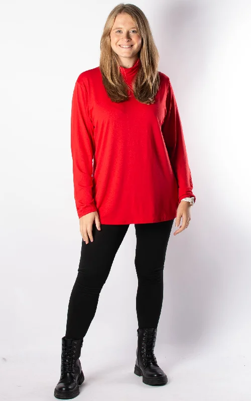 Basic Roll Neck | Red