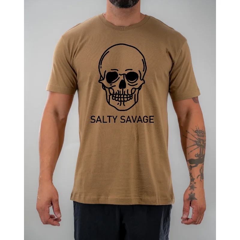 Salty Savage Unisex "Basic Skull" Tee