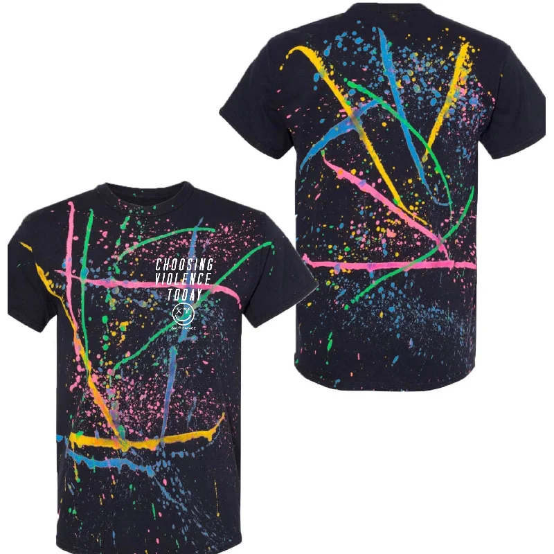 Black Rainbow Splatter