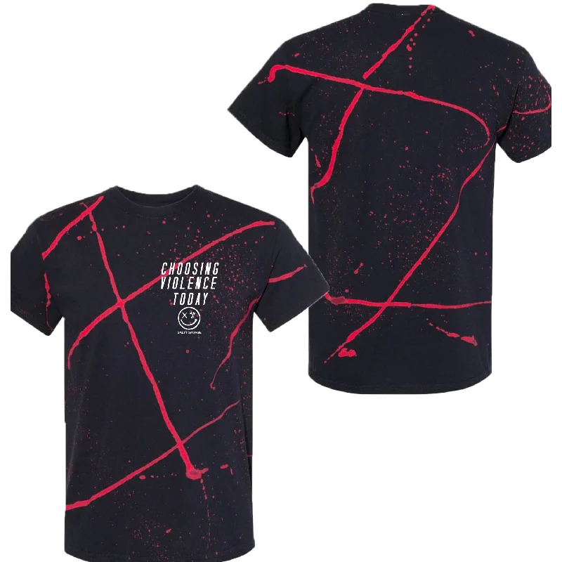 Black Red Splatter