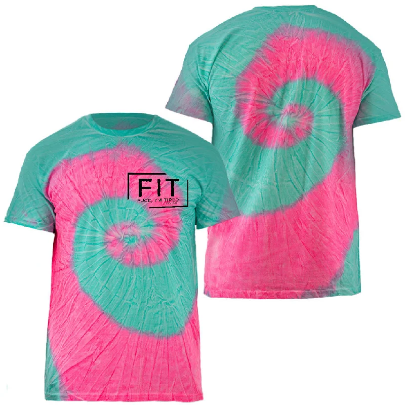 Pink Mint Tie Dye