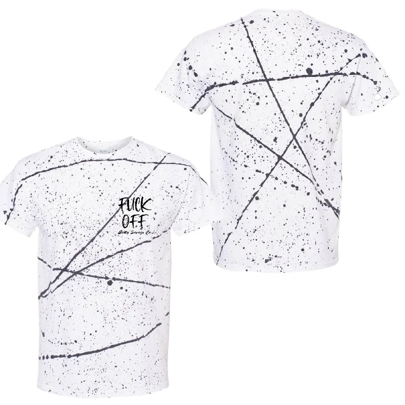 White Black Splatter