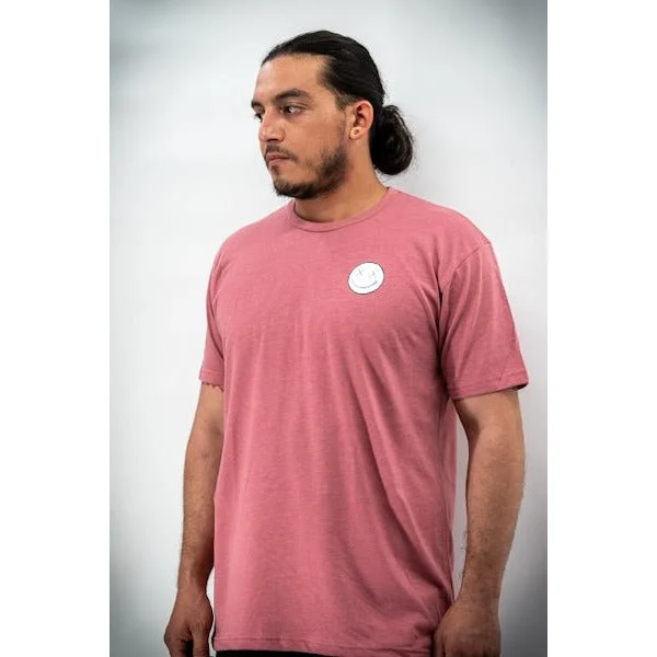 Salty Savage Unisex OG Smile Basic Tee | Heather Mauve