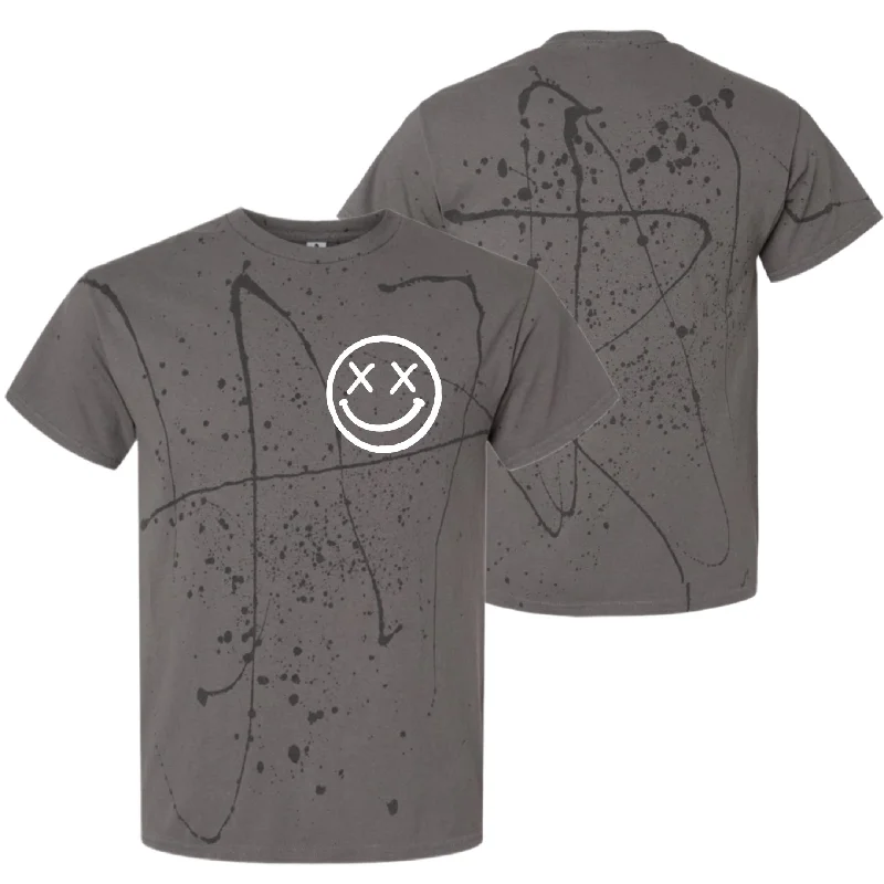 Gray Black Splatter