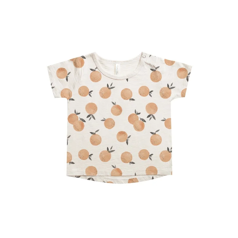 Rylee + Cru Basic Tee - All Over Oranges