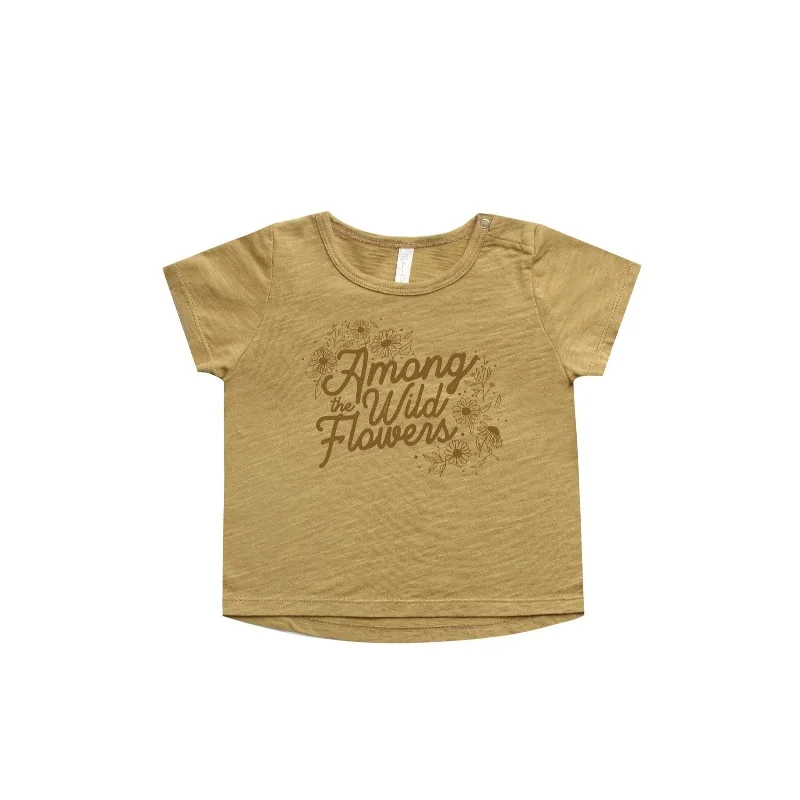 Rylee + Cru Basic Tee - Gold Among the Wildflowers