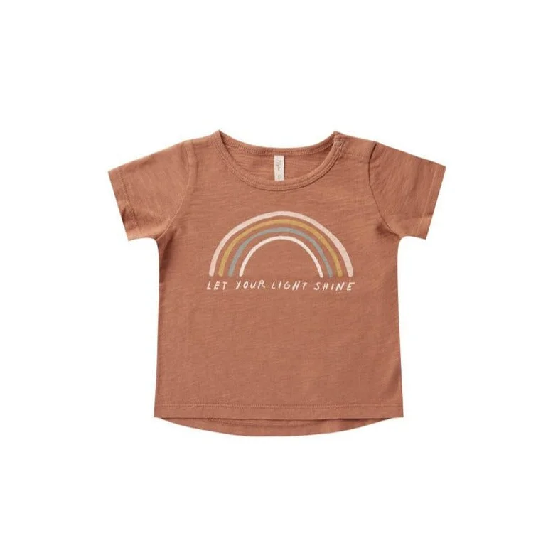 Rylee + Cru Basic Tee - Terracotta Rainbow