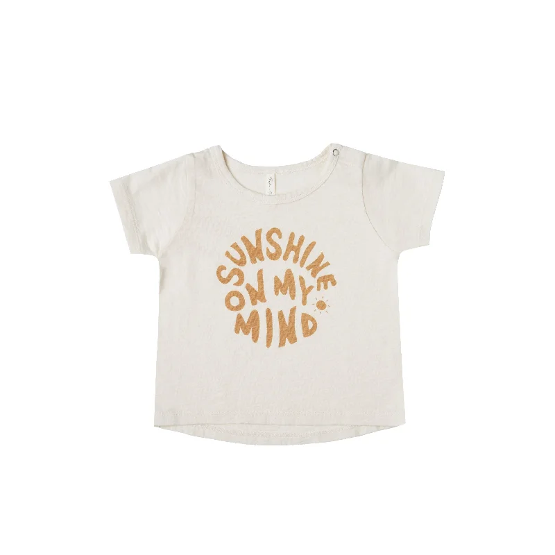 Rylee + Cru Sunshine on My Mind Basic Tee - Ivory